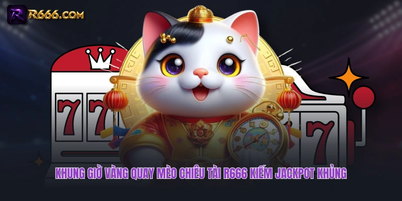 Khung giờ vàng quay Mèo Chiêu Tài R666 kiếm Jackpot khủng